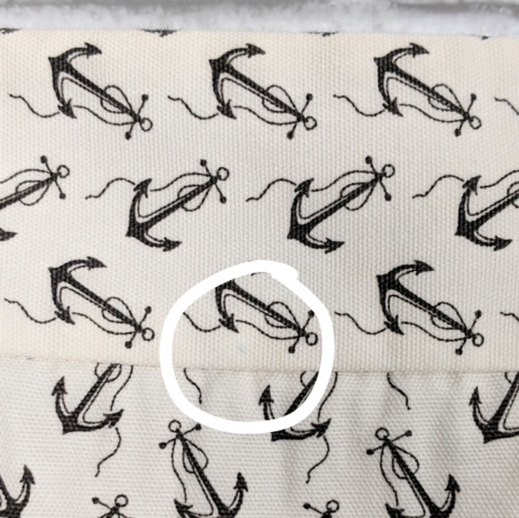 J Crew Anchor Skirt 8 Nautical White Cotton Mini - Picture 5 of 6